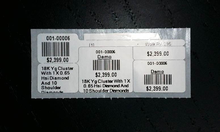 A close-up of a labelDescription automatically generated