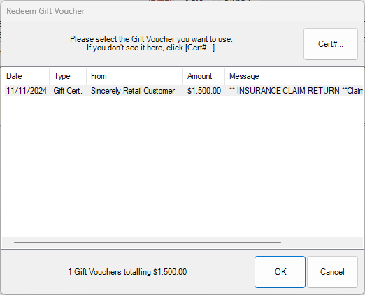 A screenshot of a gift voucherDescription automatically generated